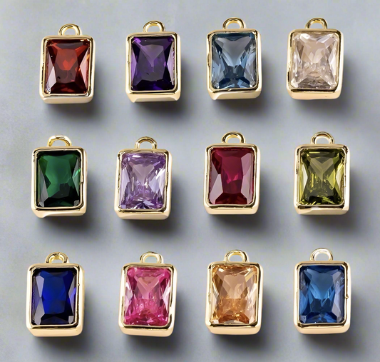 14k Gold Filled birthstone Charms