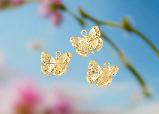 14k Butterfly Charm