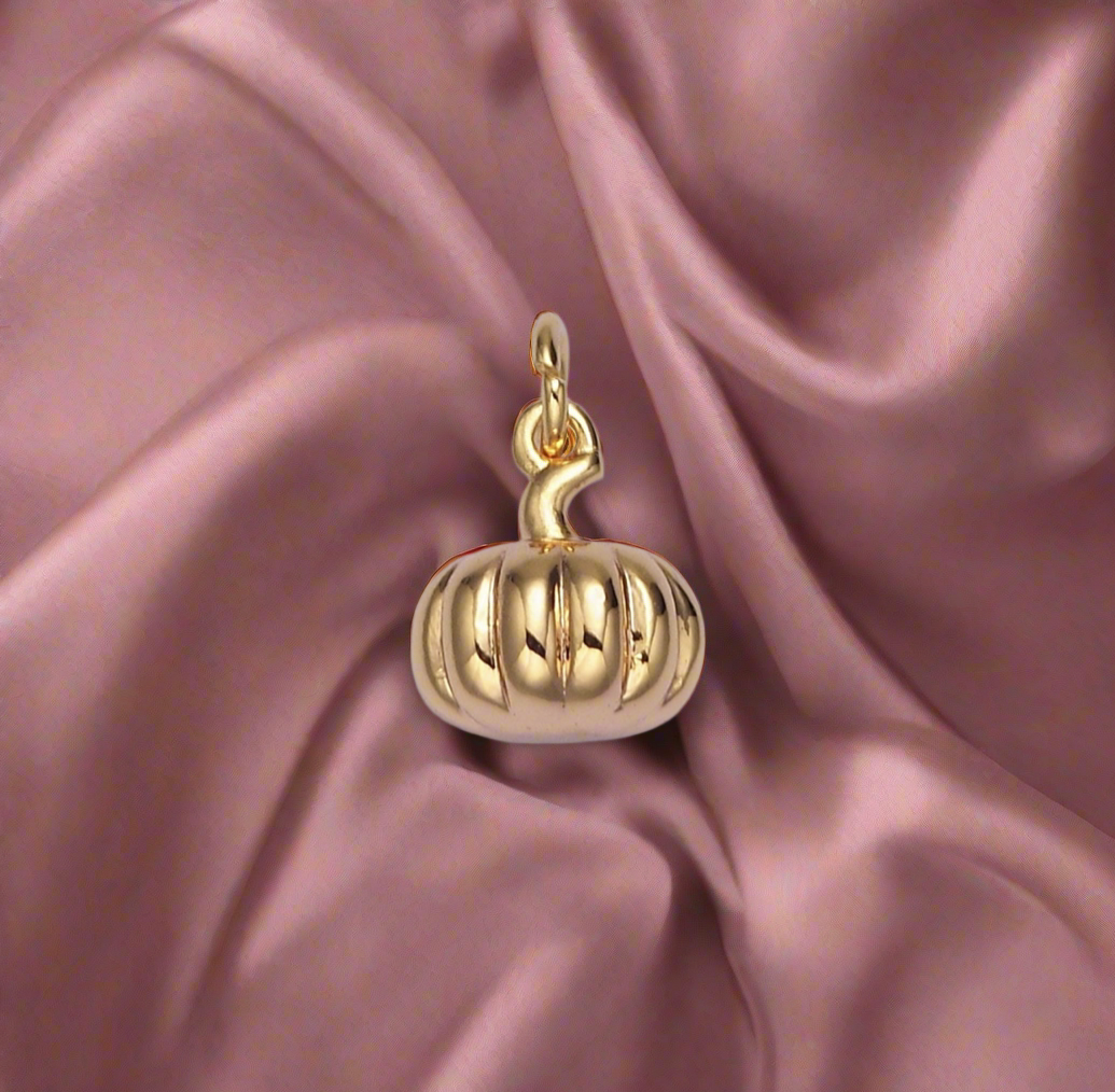 14k gold filled Pumpkin Charm