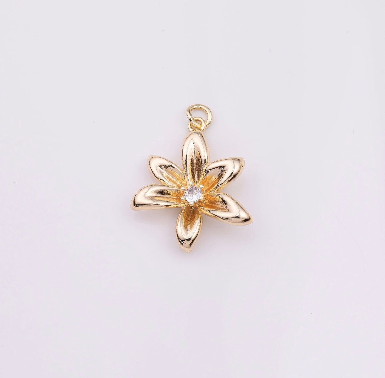 14k Lily Charm