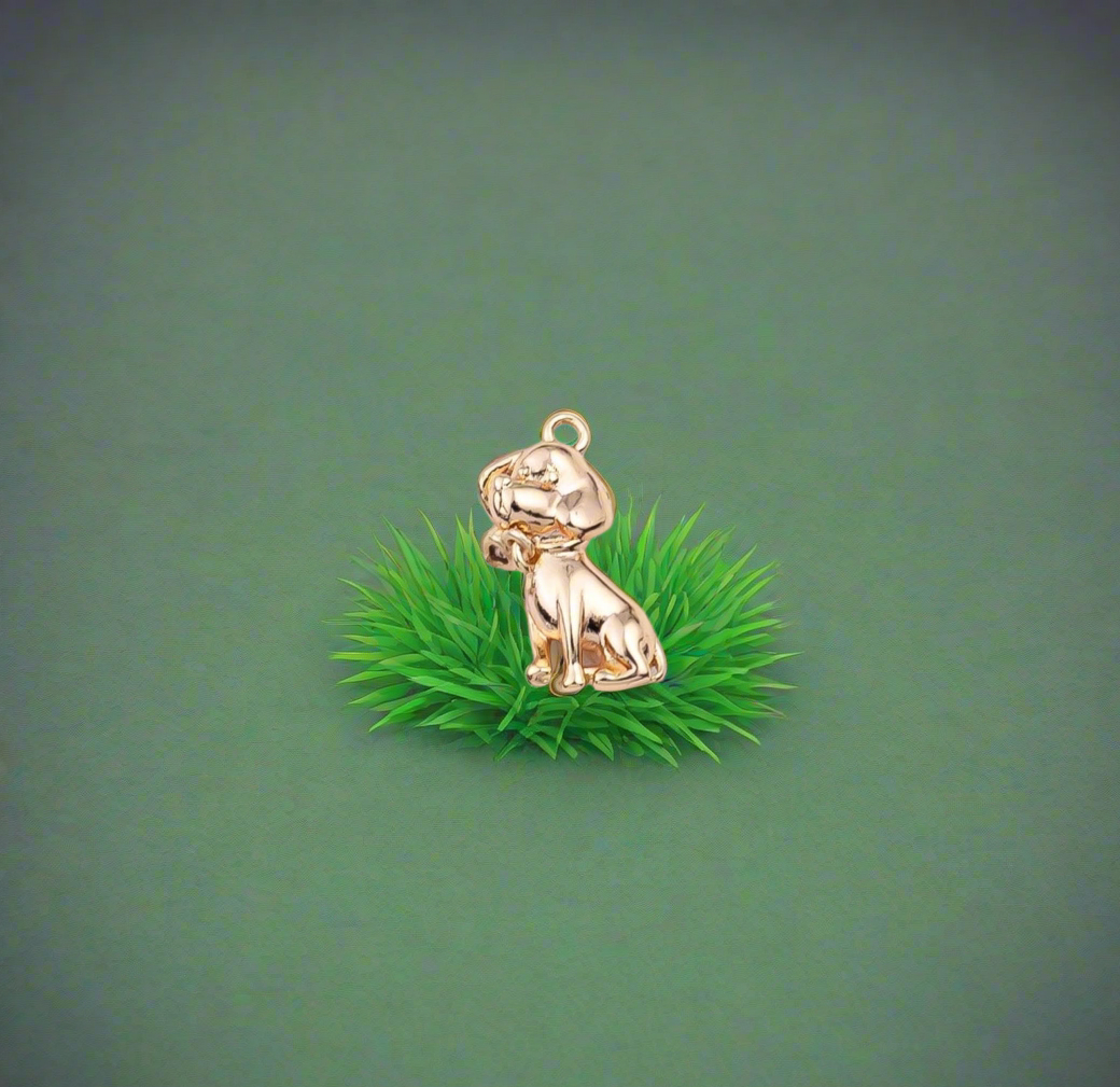 The Cute Puppy 14k Charm